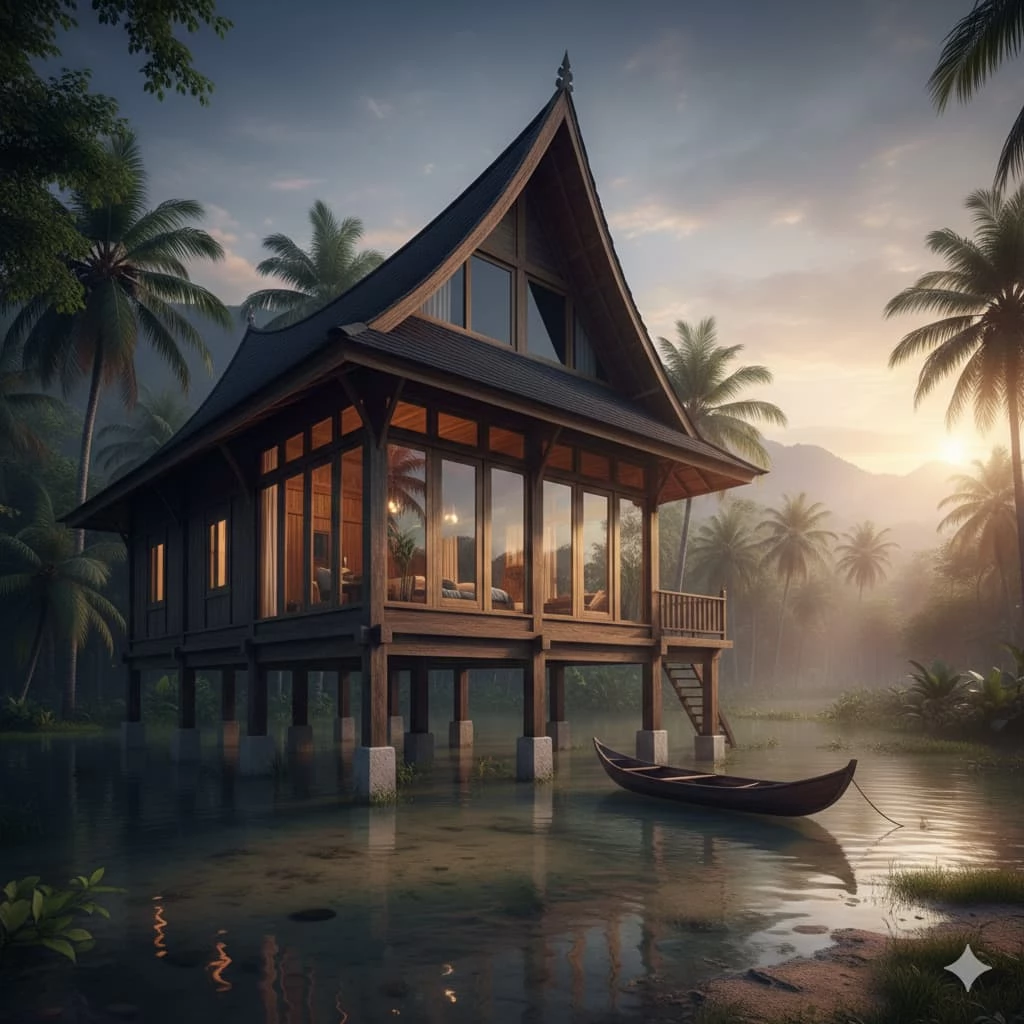 Rumah-panggung-aman-dari-banjir